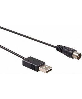 Maclean MCTV-697 USB kabelis USB 2.0 0,85 m 2 x USB A Melns