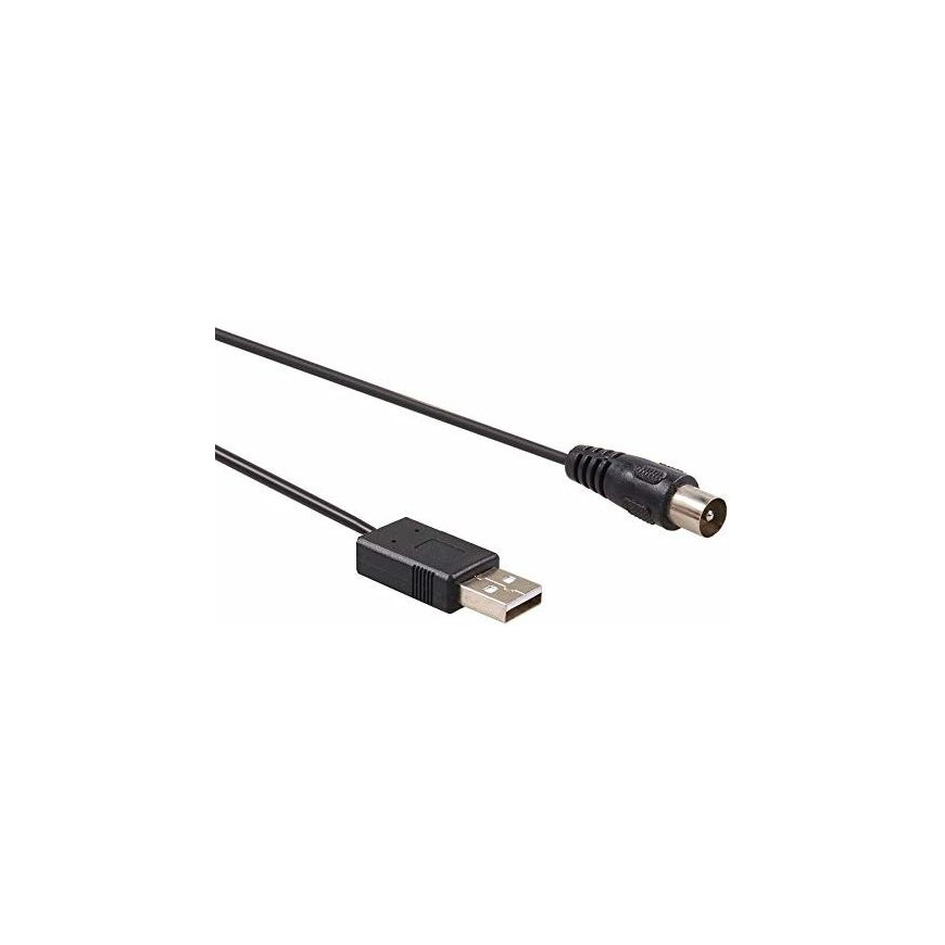 Maclean MCTV-697 USB kabelis USB 2.0 0,85 m 2 x USB A Melns