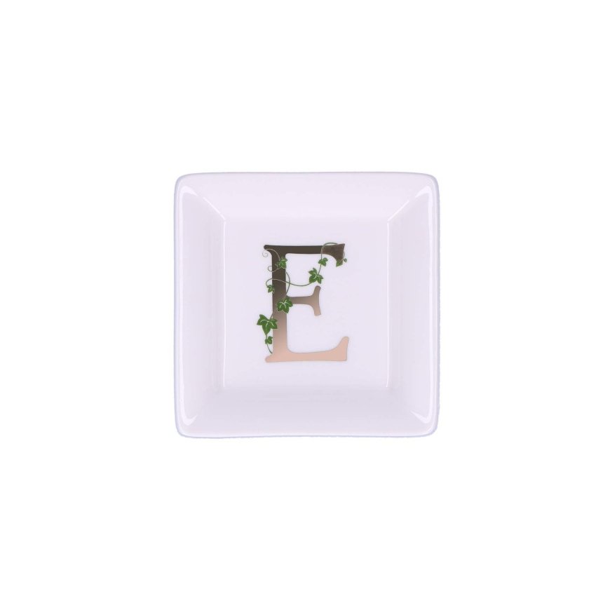 LA PORCELLANA BIANCA ADORATO neljakujuline taldrik 10 cm, E muster