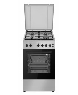 Heinner HFSC-S60LITGSL cooker Freestanding cooker Gas Silver