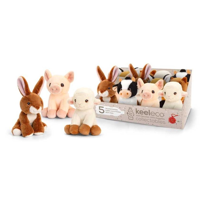 Keel Toys Pehmolelut maatilan eläimet, 12 cm