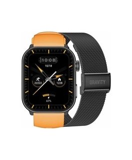 Išmanusis laikrodis UNISEX GRAVITY GT28-2 - „Bluetooth“ pokalbiai, papildomas dirželis (sg037b)