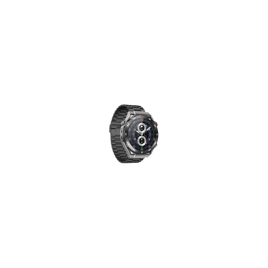 Gino Rossi Smart Watch VELTORI VT100-1 + Black Silicone Strap + Black Eco Leather