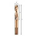 Cobalt drill bit for metal 4.2 mm HSS-Co PZ, short with polished 3-flute ALPEN handle [0090600420100]