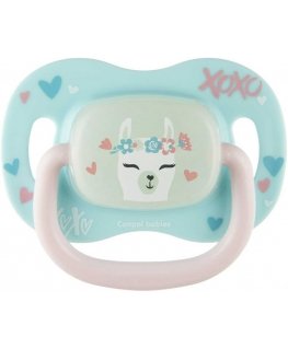 CANPOL BABIES silicone symmetrical pacifier, 0-6M, illustration: Cute llama