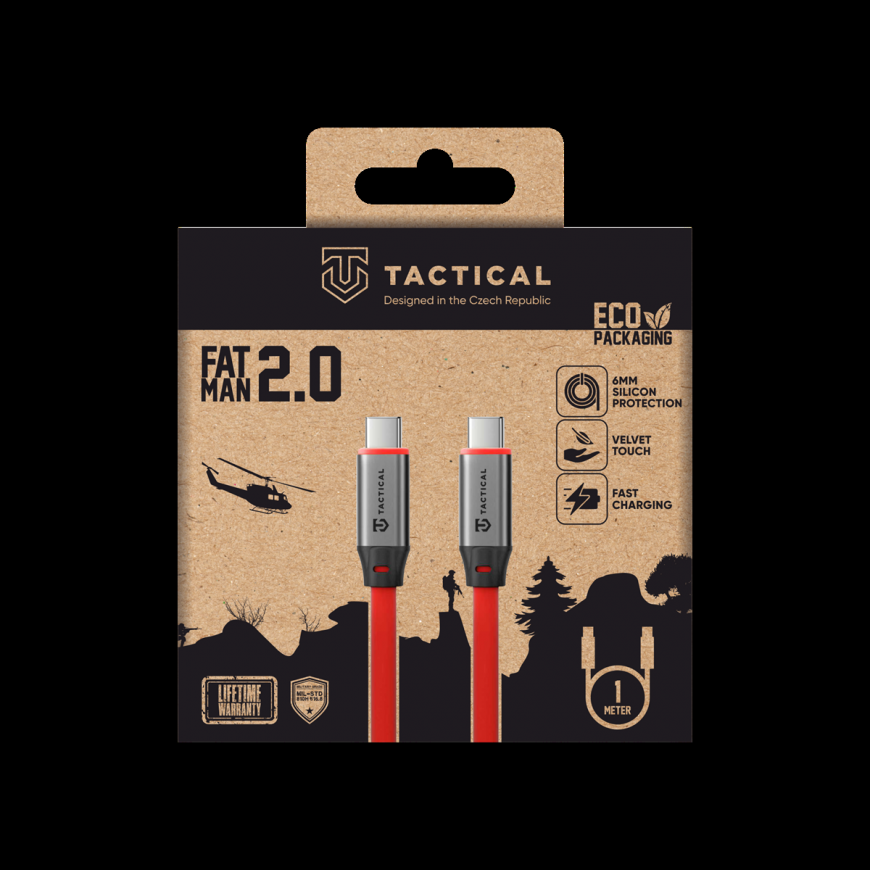 Tactical Fat Man 2.0 Cable USB-C|USB-C 1m Red