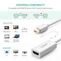 Ugreen 10460 vaizdo kabelio adapteris Mini DisplayPort HDMI Balta