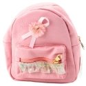 Lean Children's Backpack with Decorative Bow and Ruffles, 18x20x7 cm, Pink Lean Children's Backpack with Decorative Bow and Ruffles, 18x20x7 cm, Pink