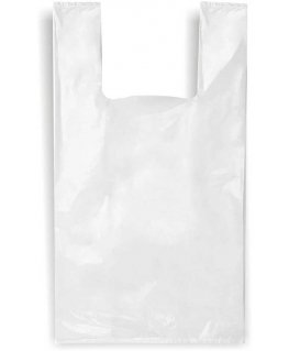 Volunta Pak fasēšanas maisiņi ar rokturīšiem, balti, 30 / 8 x 55 cm, 20 mk, 100 gab., 0,82 kg