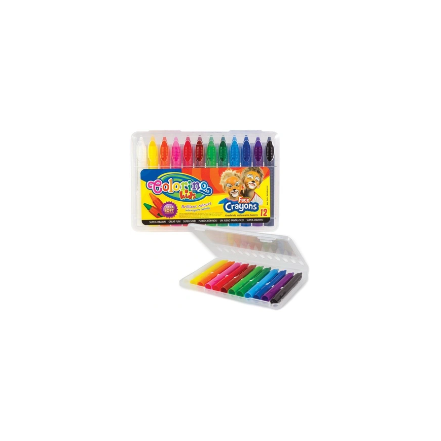 COLORINO KIDS kasvomaalitusliidut, 12 väriä, 32650PTR – 2