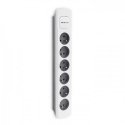 Qoltec 50297 удлинитель 1,8 m 6 розетка(и) Для помещений Серый, Белый Qoltec 50297 удлинитель 1,8 m 6 розетка(и) Для помещений Серый, Белый