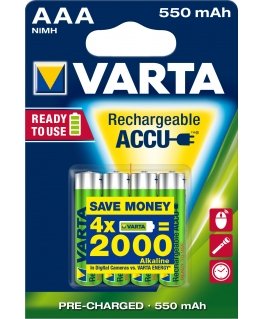 Varta Ready2Use HR03 4pcs Įkraunama baterija AAA Nikelio-metalo hidridas (NiMH)