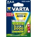 Varta Ready2Use HR03 4pcs Akumulators AAA Niķeļa-metāla hidrīda (NiMH) Varta Ready2Use HR03 4pcs Akumulators AAA Niķeļa-metāla hidrīda (NiMH)