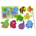 Lean Toys Деревянный набор для рыбалки с морскими животными 30x22 см Lean Toys Деревянный набор для рыбалки с морскими животными 30x22 см