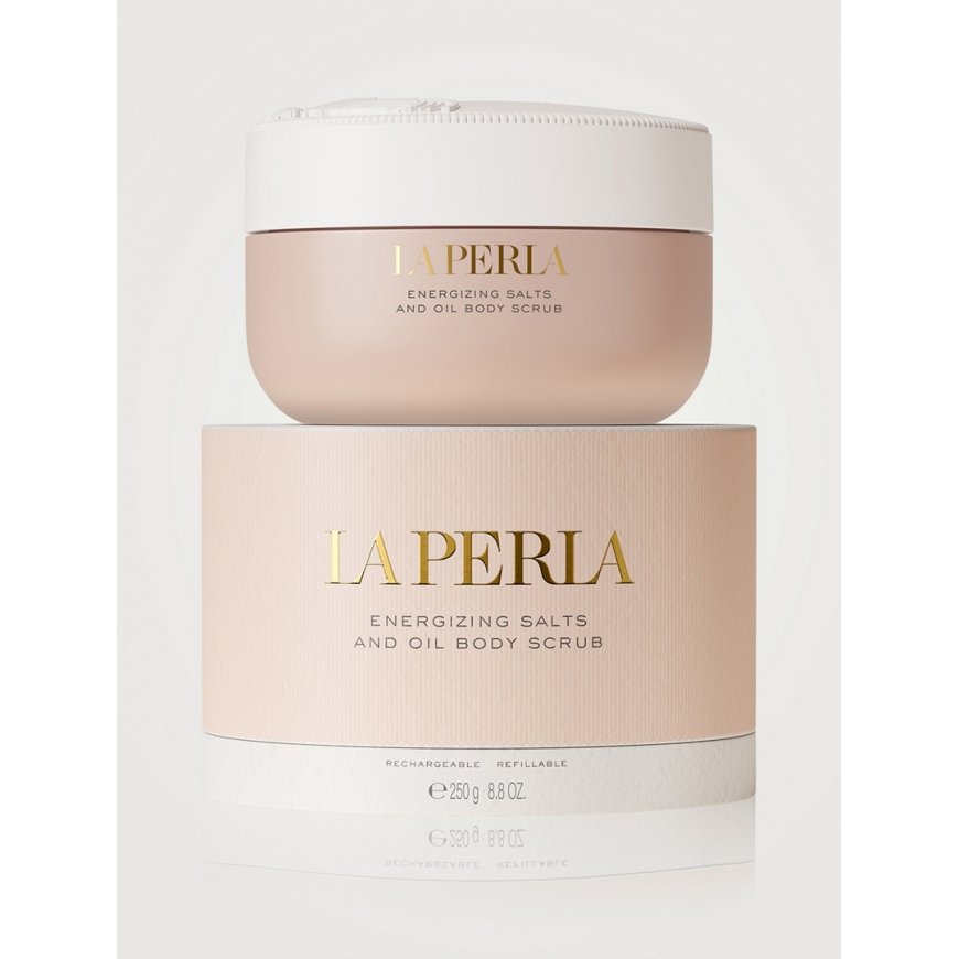 La Perla sāls un eļļas enerģizējošais ķermeņa skrubis, 250 g
