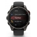 Garmin fēnix 8 Pro 3,56 cm (1.4") AMOLED 47 mm Digitaalinen 454 x 454 pikseliä Kosketusnäyttö Harmaa
