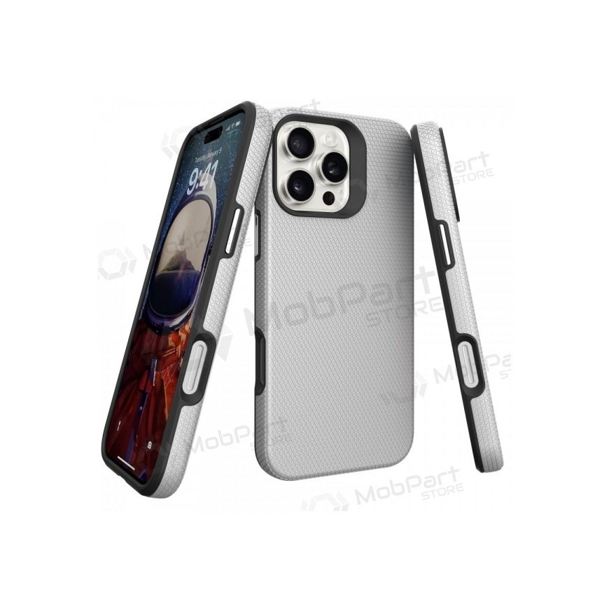 Чехол Perfectionists Triangle Mag Case для Apple iPhone 16 Pro Max серебристый