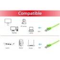 Equip Cat.6A U/FTP Flat Patch Cable, 2.0m, Green Equip Cat.6A U/FTP Flat Patch Cable, 2.0m, Green