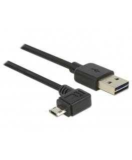 DeLOCK 83846 USB-kaapeli USB 2.0 1 m USB A Micro-USB B musta