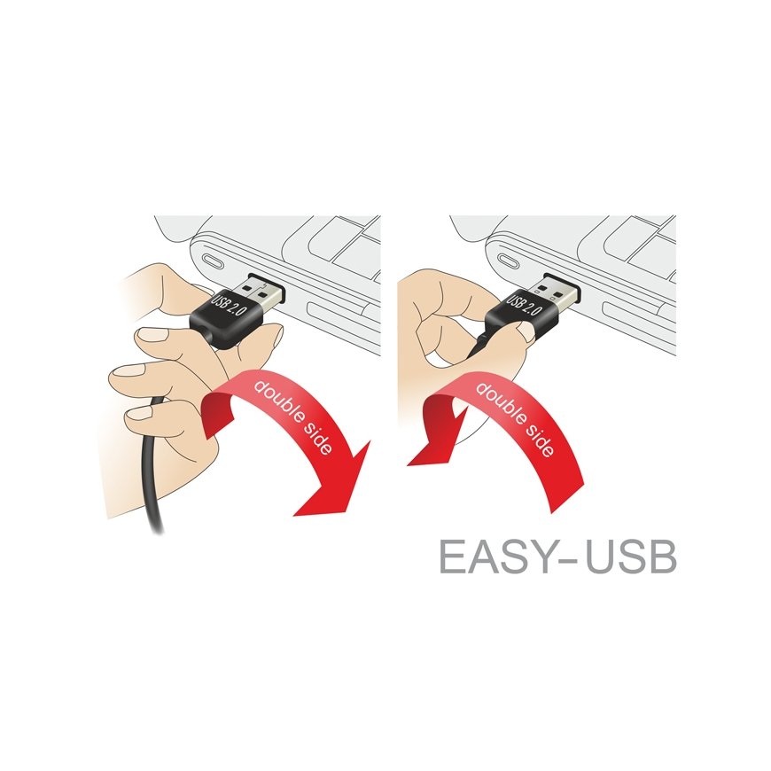 DeLOCK 83846 USB кабель USB 2.0 1 m USB A Micro-USB B Черный – 5