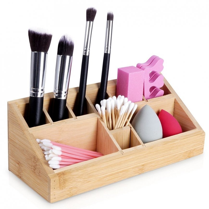 Eleganza Cosmetic Organizer Bamboo 23x9x8.5 cm