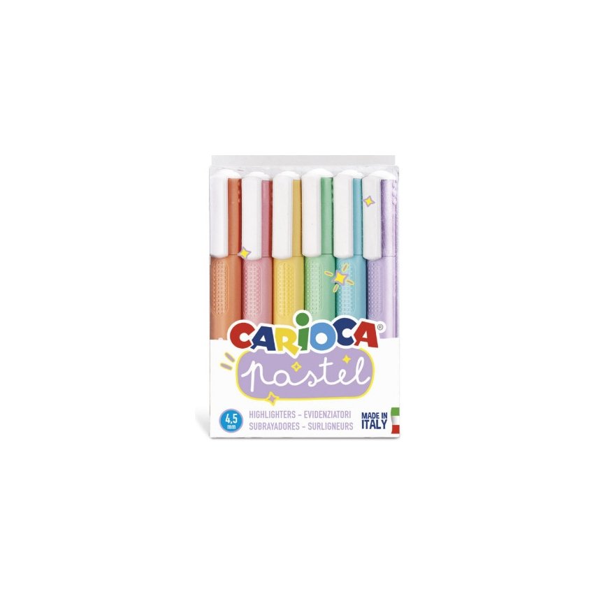 Carioca Pastel marķieris 6 pcs Kalta
