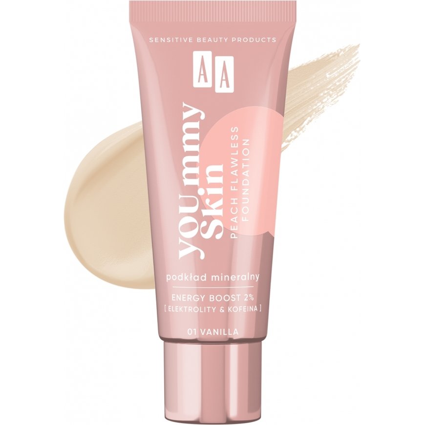 AA YOU.mmy Skin Персиковый безупречный тональный крем 02 Нюд, 30 мл