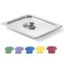 GN container lid with colored clips Haccp GN2/4 530x162mm stainless steel - Hendi 805275 GN container lid with colored clips Haccp GN2/4 530x162mm stainless steel - Hendi 805275