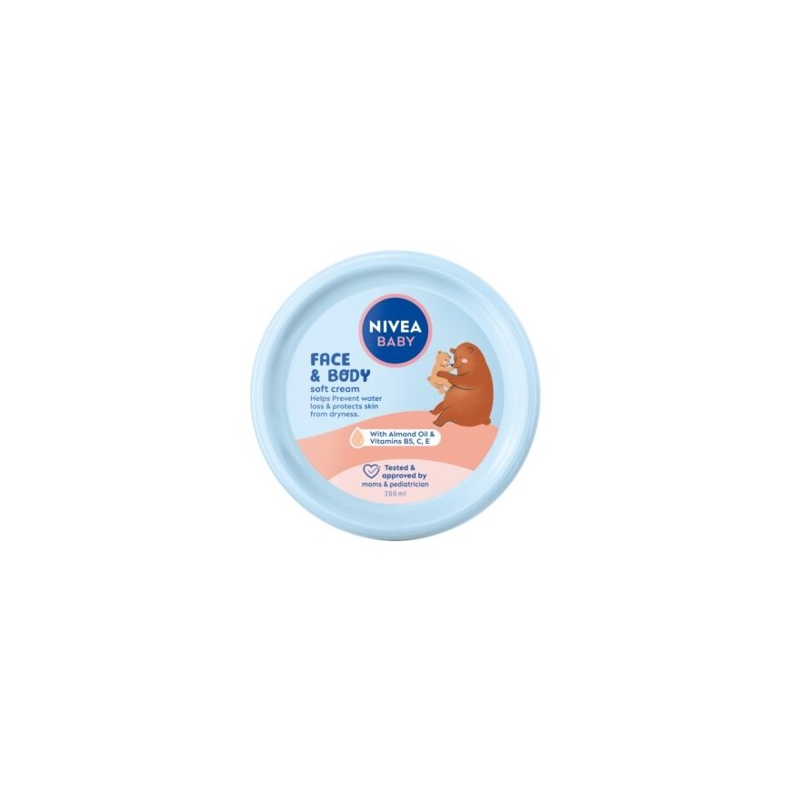 NIVEA BABY Sejas un ķermeņa kopšanas krēms 200 ml