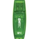 Emtec 64 GB USB zibatmiņa USB Type-A 2.0 Zaļš Emtec 64 GB USB zibatmiņa USB Type-A 2.0 Zaļš