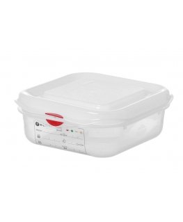 Hendi Food Container GN 1/6 with Lid and Label 1.1 l 176x162x65 mm