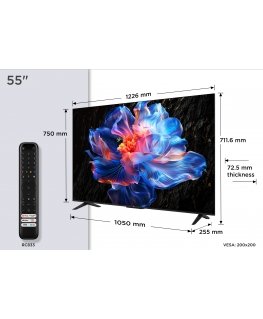 TCL P6K 55P6K телевизор 139,7 cm (55") 4K Ultra HD Smart TV Wi-Fi Металлический
