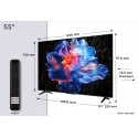 TCL P6K 55P6K tv 139,7 cm (55") 4K Ultra HD Älytelevisio Wi-Fi Metallinen