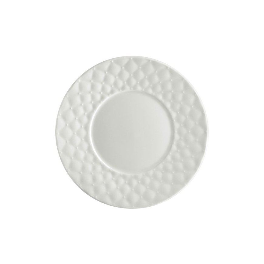 Glamour desertine plate 20,5 cm balta AMBITION
