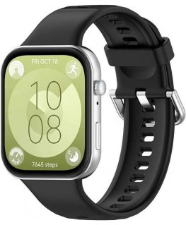 4Wrist silikoninis dirželis, skirtas „Huawei Fit 3“ – juodas