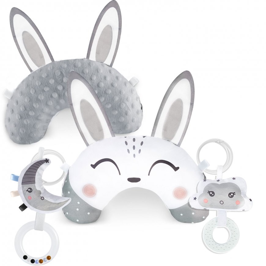 Nukido play mat pillow with rattle and teething toys