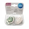 CANPOL BABIES symmetrical silicone pacifier GOOSE, 6-18 months, 2 pcs, 22/667