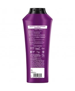 Schwarzkopf Mass Market GLISS FULL HAIR WONDER šampūnas, tankinantis, 400 ml