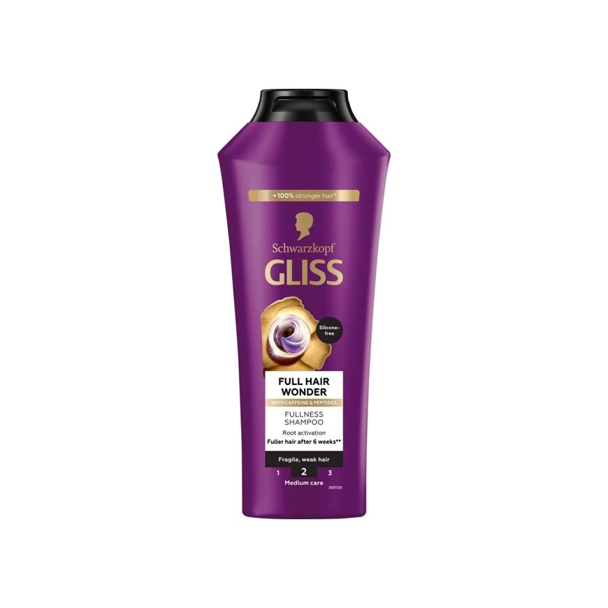 Schwarzkopf Mass Market GLISS FULL HAIR WONDER Šampūns blīvumam 400 ml – 2