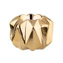 Gold candle holder in metallic gold color, 9x9x6 cm Gold candle holder in metallic gold color, 9x9x6 cm