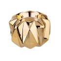 Kuldne küünlahoidja metallik auksinis värvuses, mõõtudega 9x9x6 cm. Kuldne küünlahoidja metallik auksinis värvuses, mõõtudega 9x9x6 cm.