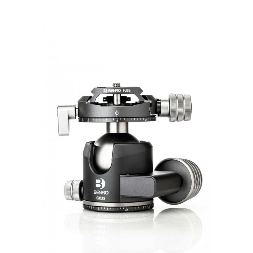 Benro GX35 jalustapää Harmaa, Hopea 3/8" Pallo (muoto)