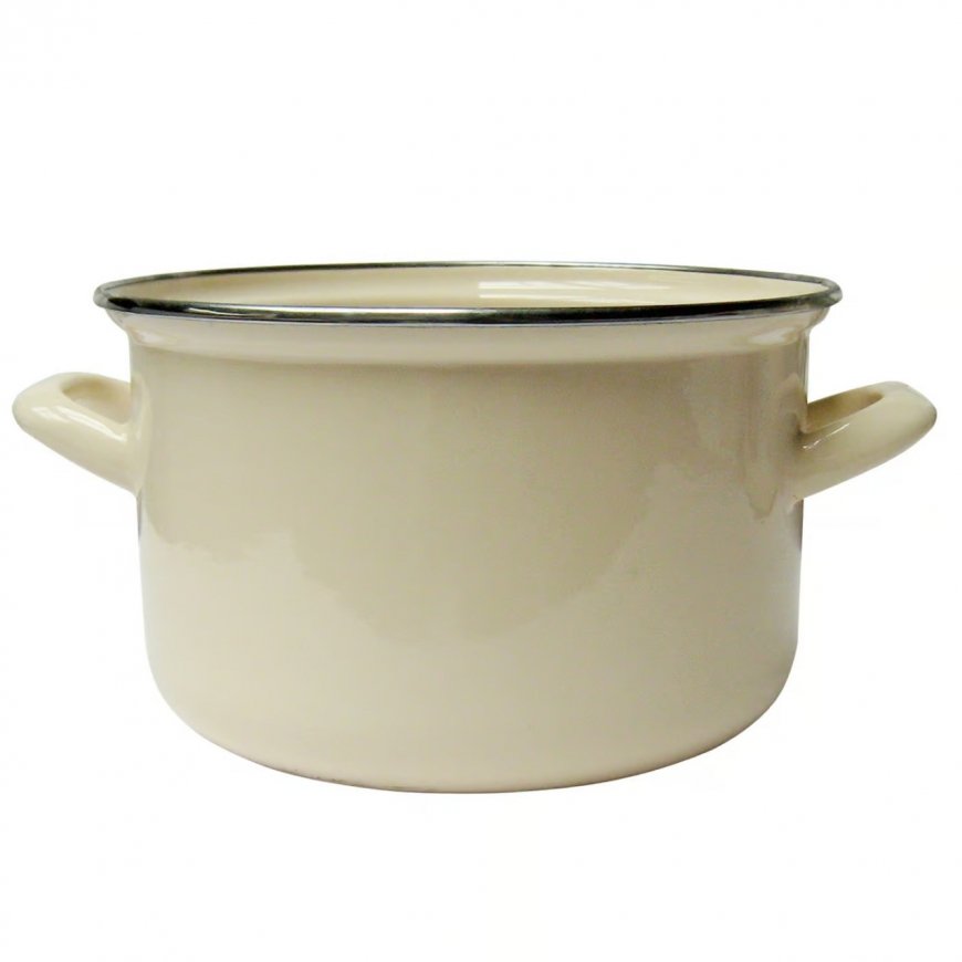 Emaljēts katls 14 cm 1,25 l krēmkrāsā EMALIA OLKUSZ – 2