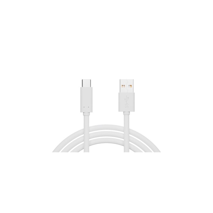 Blow USB 3.0 A - USB-C Connector 1.5 m White Hanging Cable