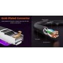 Cabletime Cat8 S/STP -kaapeli, 0,5 m, musta Cabletime Cat8 S/STP -kaapeli, 0,5 m, musta