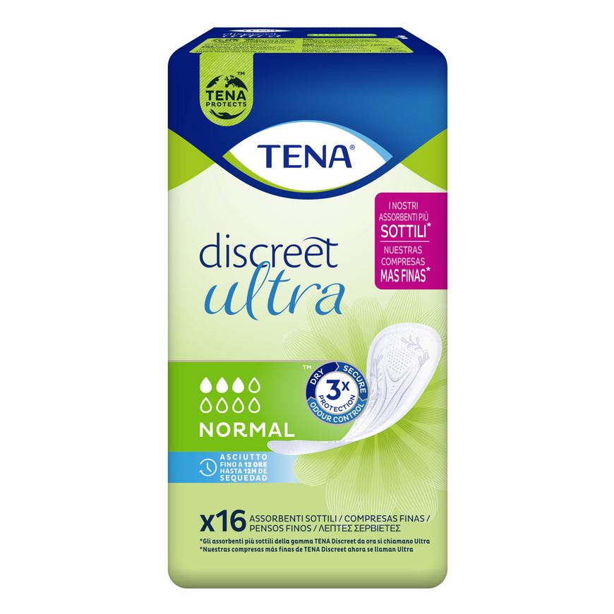 Tena Discreet Ultra lekkimise kaitsed 16 tk. – 2