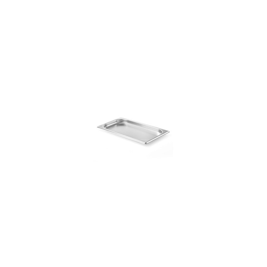 GN 1/3 konteiners, augstums 20 mm, nerūsējošais tērauds - Hendi 800409