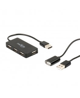 MaXlife OEM0002311 interface hub USB 2.0 480 Mbit/s Black