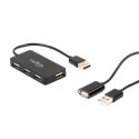 MaXlife OEM0002311 interface hub USB 2.0 480 Mbit/s Black MaXlife OEM0002311 interface hub USB 2.0 480 Mbit/s Black