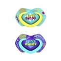CANPOL BABIES силиконовая симметричная соска NEON LOVE, 6-18 месяцев, 2 шт., 22/653_blu CANPOL BABIES силиконовая симметричная соска NEON LOVE, 6-18 месяцев, 2 шт., 22/653_blu